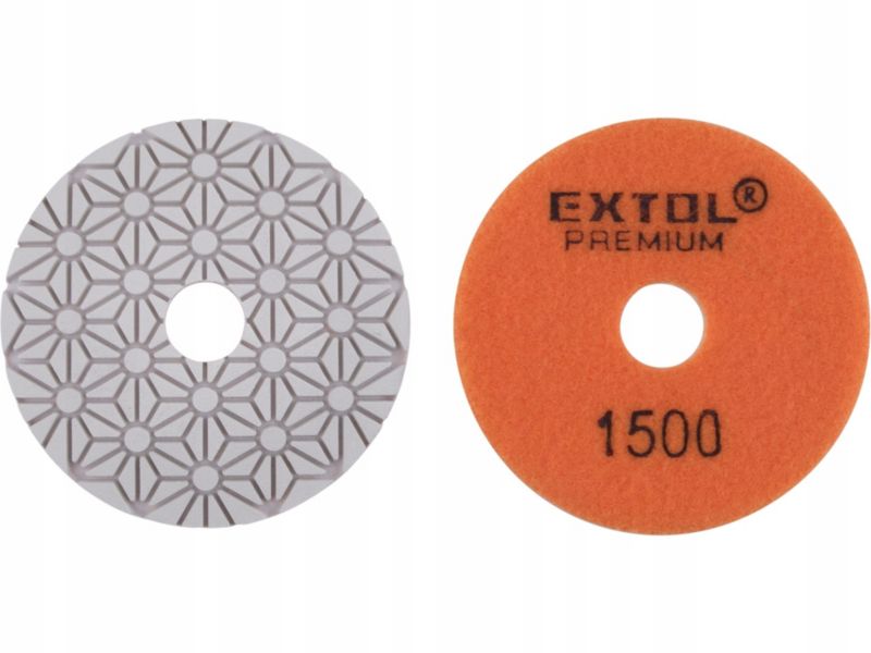 Tarcza polerska Extol pad rzep gres płytki kamień 100mm P1500 szt.