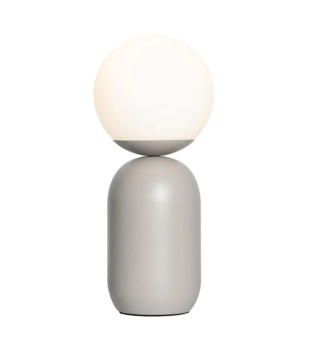 Lampa stołowa Nordlux Notti biało-szara 40W E14 IP20 1 szt.