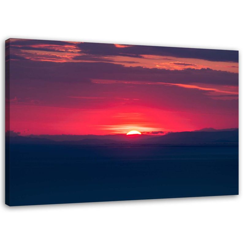 Obraz na płótnie Feeby Różowy zachód słońca 30x20cm 1szt