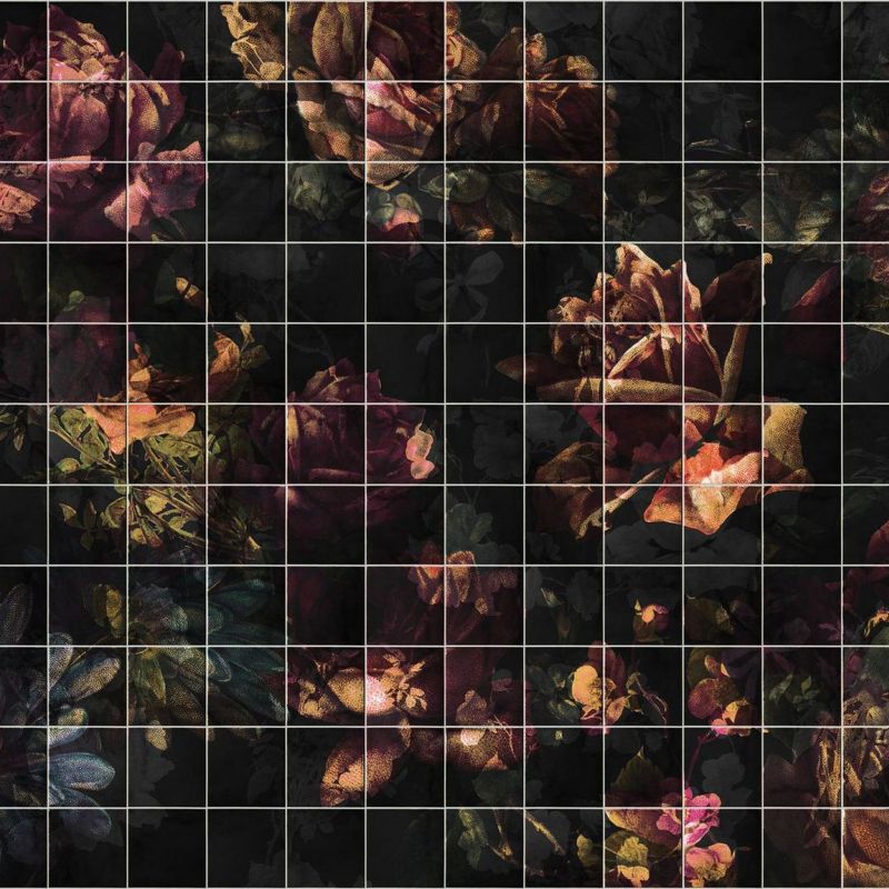 fototapeta Sanders & Sanders kwiaty wielokolorowym 400 x 280 cm - 1 rol.