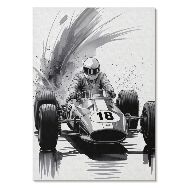 Obraz Plakat Canvas Tulup 42x59,4 cm (A2) Wyścigowa pasja Do biura, salonu, sypialni 1 szt.