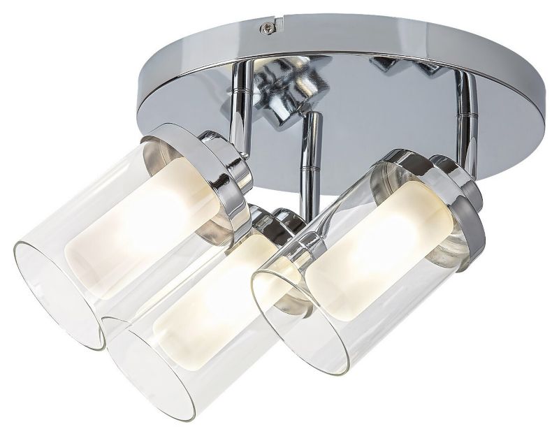Lampa sufitowa wisząca Rabalux Aviva 0882 chromowana szkło opalizowane nowoczesna 3xG9 x 1 szt.