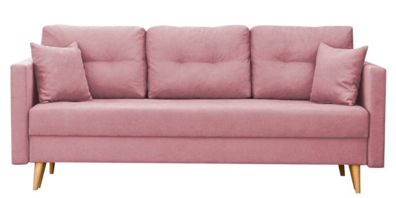 Sofa rozkładana do salonu Bonni Lahti Różowa 1 szt.