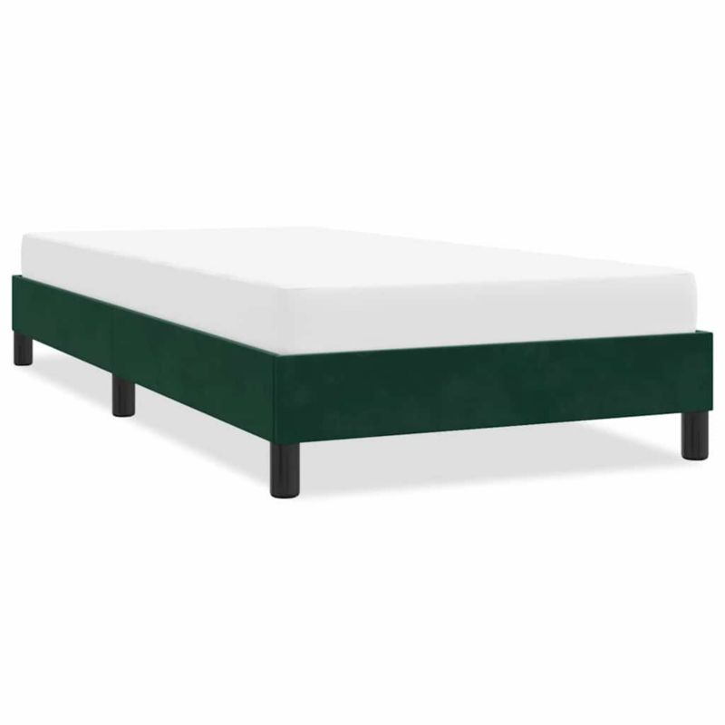 Łóżko tapicerowane WaszeMeble 100x200 cm Ciemnozielony aksamit WM-4101394 1 szt.