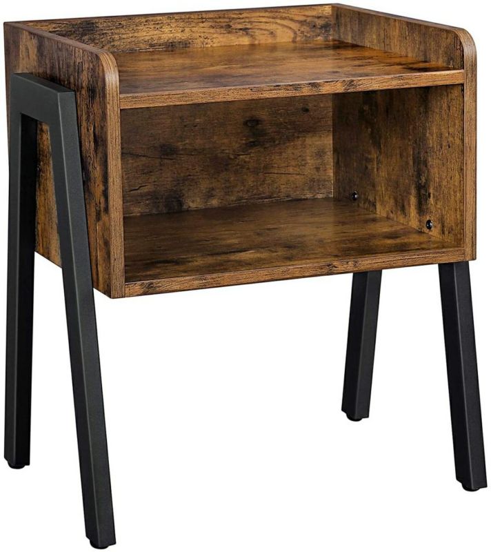 Szafka nocna z półką Songmics rustykalna 52 cm 1 szt.