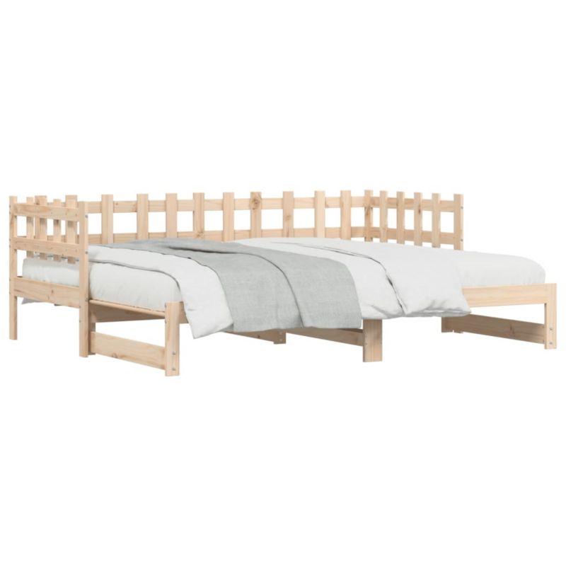 Łóżko drewniane WaszeMeble 80x200 cm rozsuwane brązowe WM-840385 1 szt.