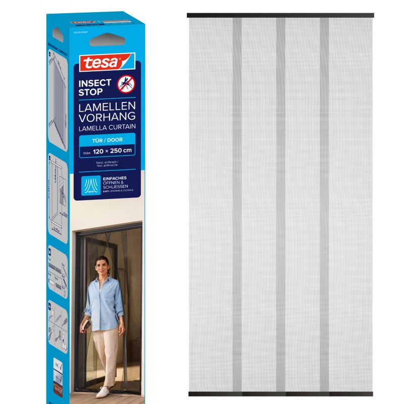 Moskitiera lamelowa Tesa standard XL 1,20 x 2,50 m antracyt