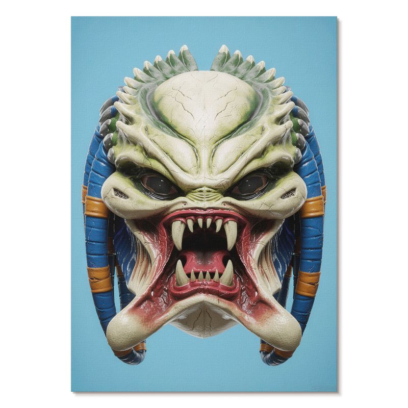 Nowoczesny Plakat na Płótnie Tulup 42x59,4 cm (A2) Maska kosmity Do salonu, biura, 1 szt.
