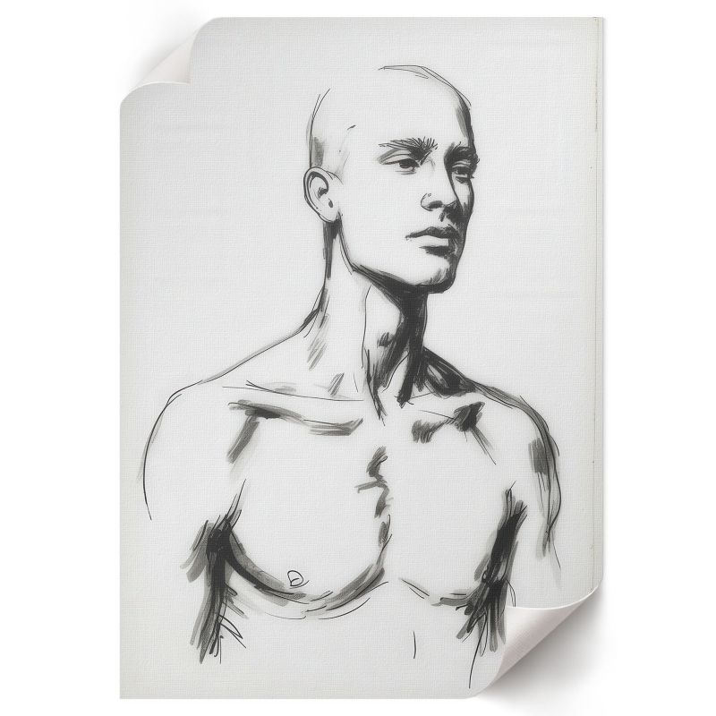 Grafika Na Ścianę ArtPrintCave 21x29,7 cm Rysunek mężczyzny Studio 49 1 szt.