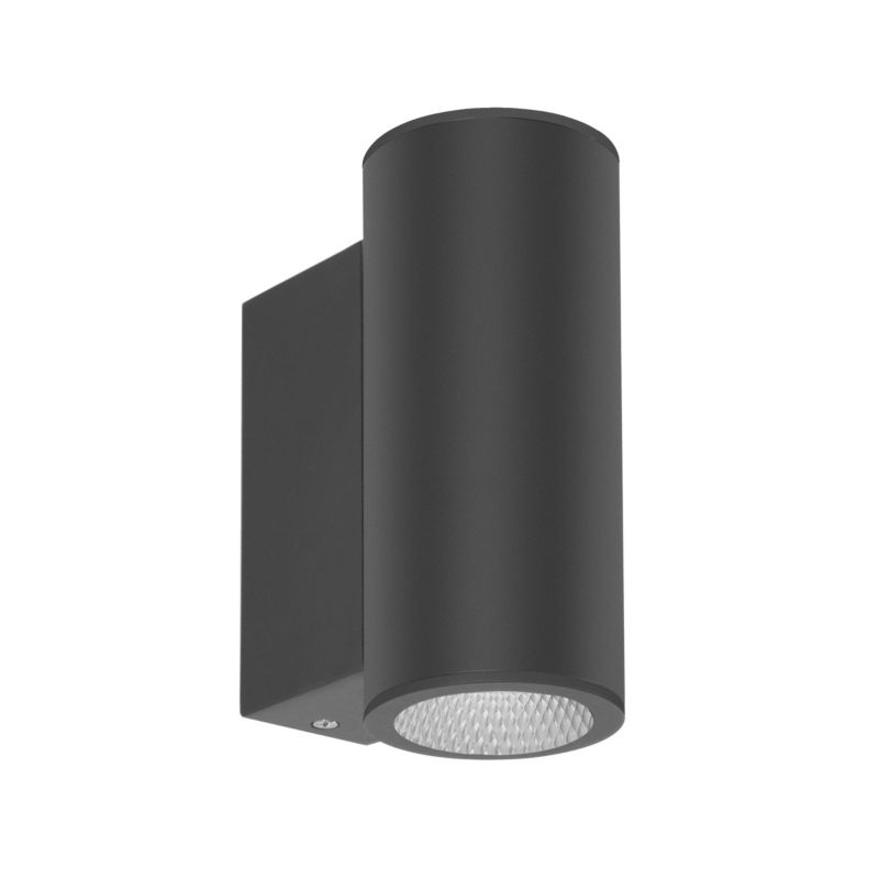 Kinkiet zewnętrzny tuba Italux Lenta 3K czarny piaskowany LED 14W biały ciepły 3000K 1204lm IP54 wym:16,5x7x11cm - 1 szt.
