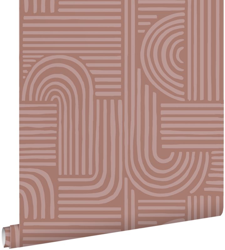 Tapeta ESTAhome graficzny motyw 3D starego różu 50 x 900 cm - 1 rol.