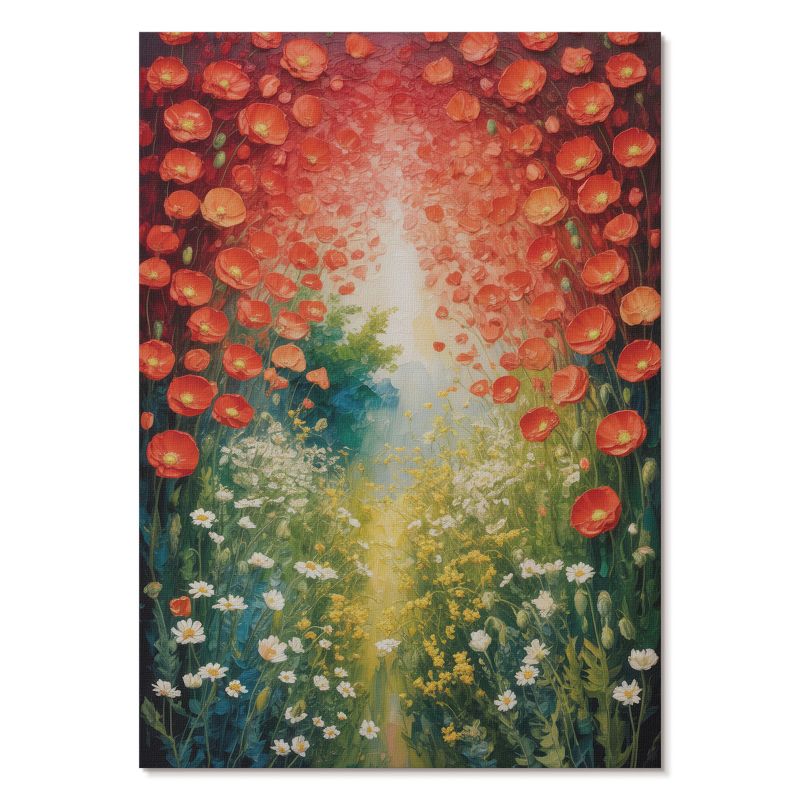 Plakat na Płótnie Tulup 21x29,7 cm (A4) Kwiatowa eksplozja Do salonu, sypialni, biura 1 szt.