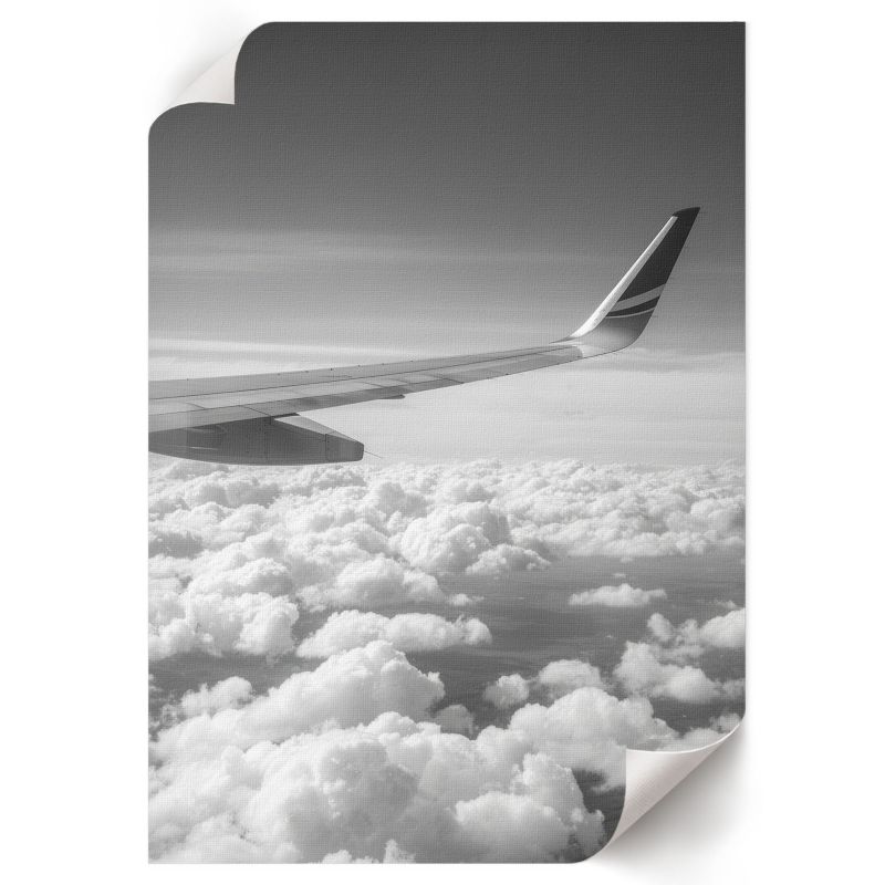 Plakat Do Kuchni ArtPrintCave 59,5x84 cm Lot w chmurach Soft Structure 1 szt.
