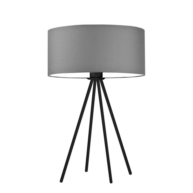 Lampka Nocna Volta Light Factory Solaris Abażur Szary 1xE27 1szt.