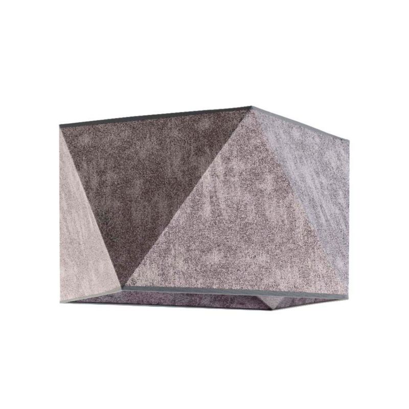 Lampa wisząca zwis Volta Light Factory żyrandol sufitowa z abażurem diament beton BURNE 1szt.