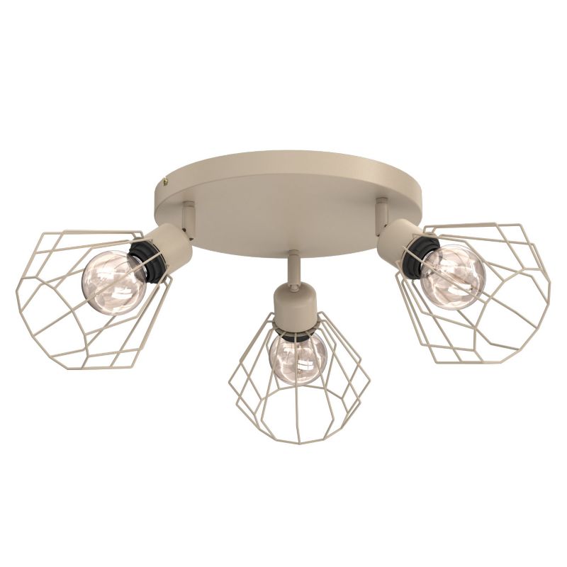 Lampa wisząca Luminex Parkla beżowa 3xE27x15W IP20 wym: 26x66x66cm - 1 szt.