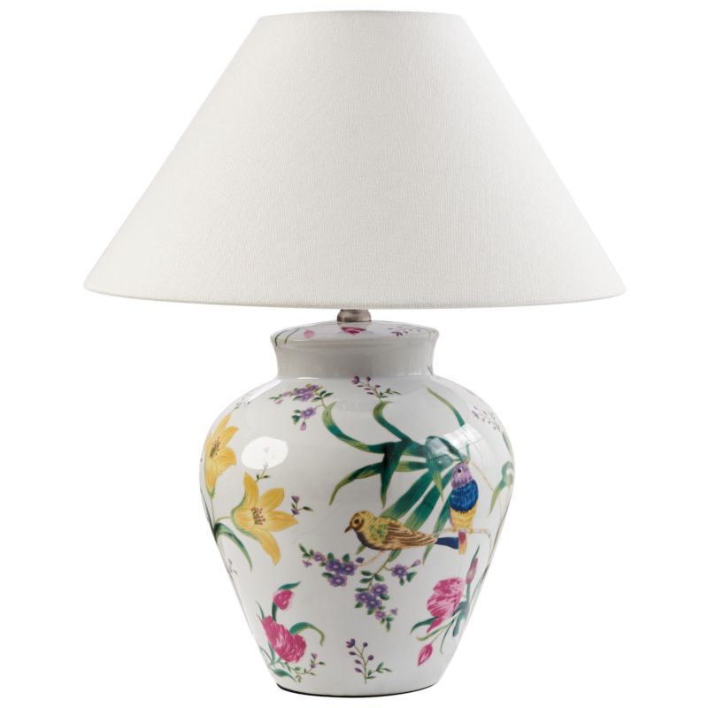 Lampa stołowa Diogo Porcelana Biały 1 szt.