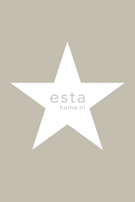 fototapeta ESTAhome gwiazda taupe 186 x 279 cm - 1 rol.