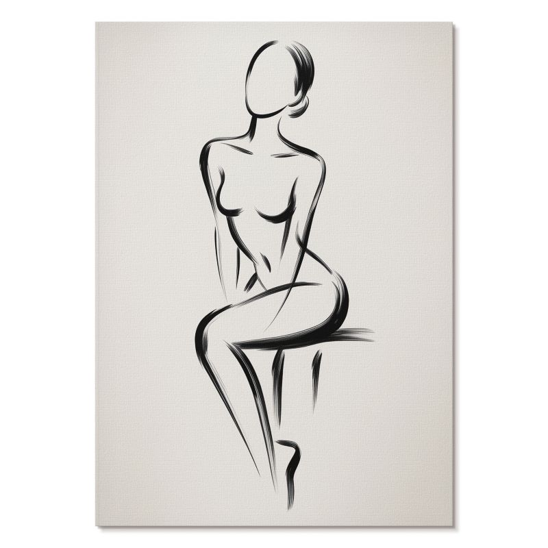 Obraz Plakat Canvas Tulup 21x29,7 cm (A4) Subtelna sylwetka Do salonu, biura, sypialni 1 szt.
