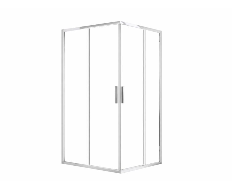 Narożna kabina prysznicowa Ravak Blix Slim BLSRV2 80 polerowane aluminium szkło transparent 1szt