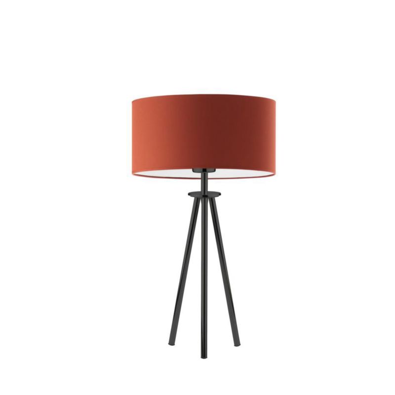 Lampka Nocna Volta Light Factory Deco Abażur Ceglany Walec 1xE27 1szt.
