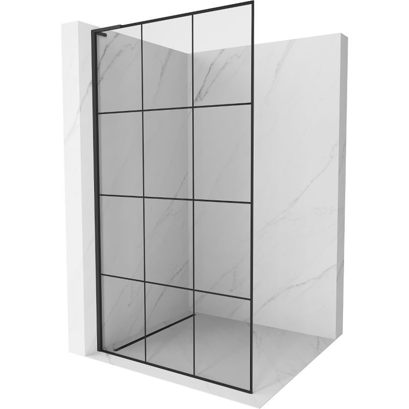 Ścianka prysznicowa Mexen Kioto L czarny wzór 100x200 cm 800-100-103-70-77 1 szt.