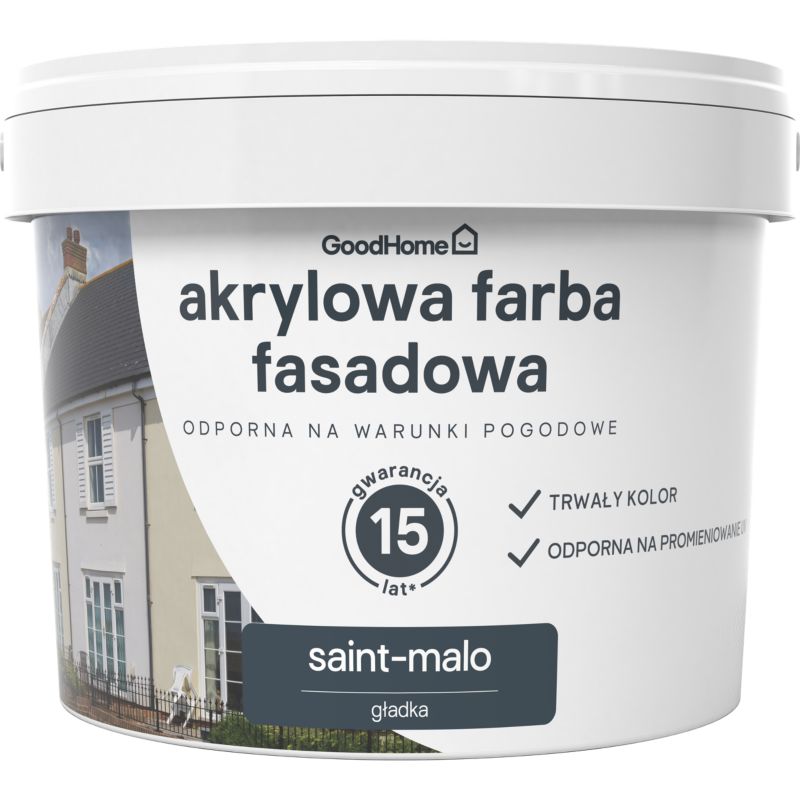 Farba elewacyjna GoodHome akrylowa saint-malo 10 l