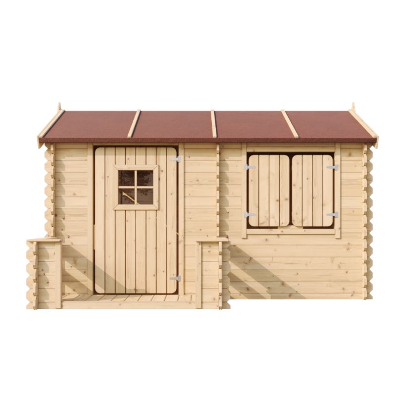 Drewniany domek zabaw z 2 drzwiami Timbela M503 2.63 m² grubość płyty 19 mm 1 szt.