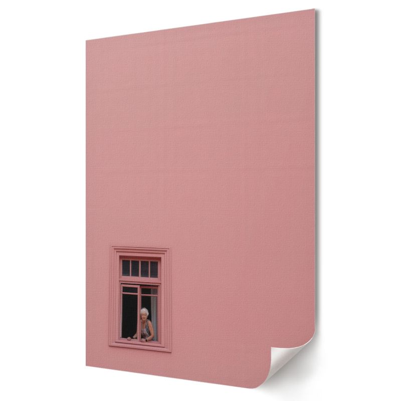 Plakat canvas Wallfluent Format A4 Różowe okno Artysta Velinis 1 szt.