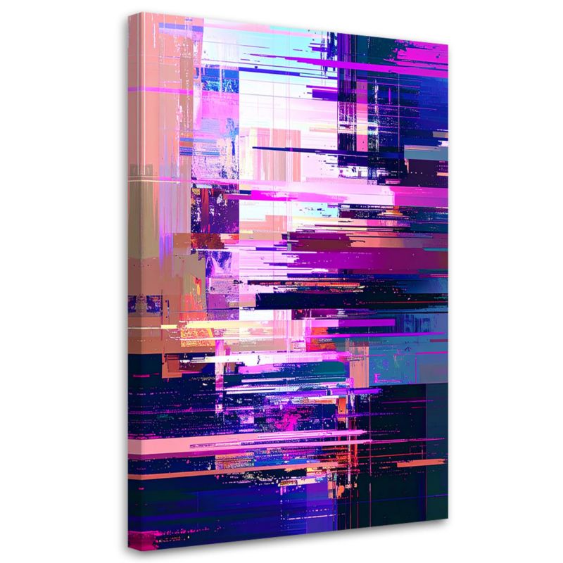 Obraz do salonu kuchni biura Feeby Abstrakcja w odcieniach fioletu 70x100cm 1szt