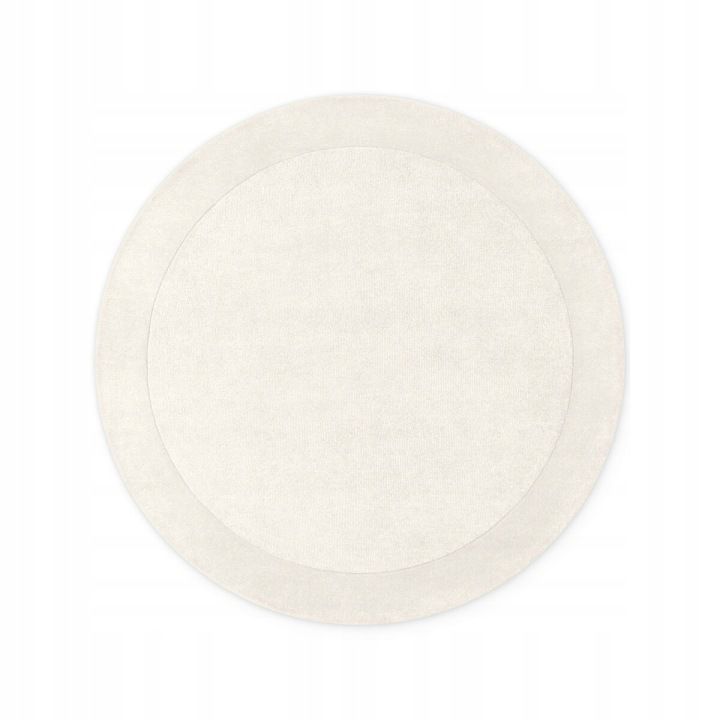 Dywan Villeroy&Boch Kari 200 cm, okrągły, naturalny z wełny, kremowy, do salonu, 1 szt.