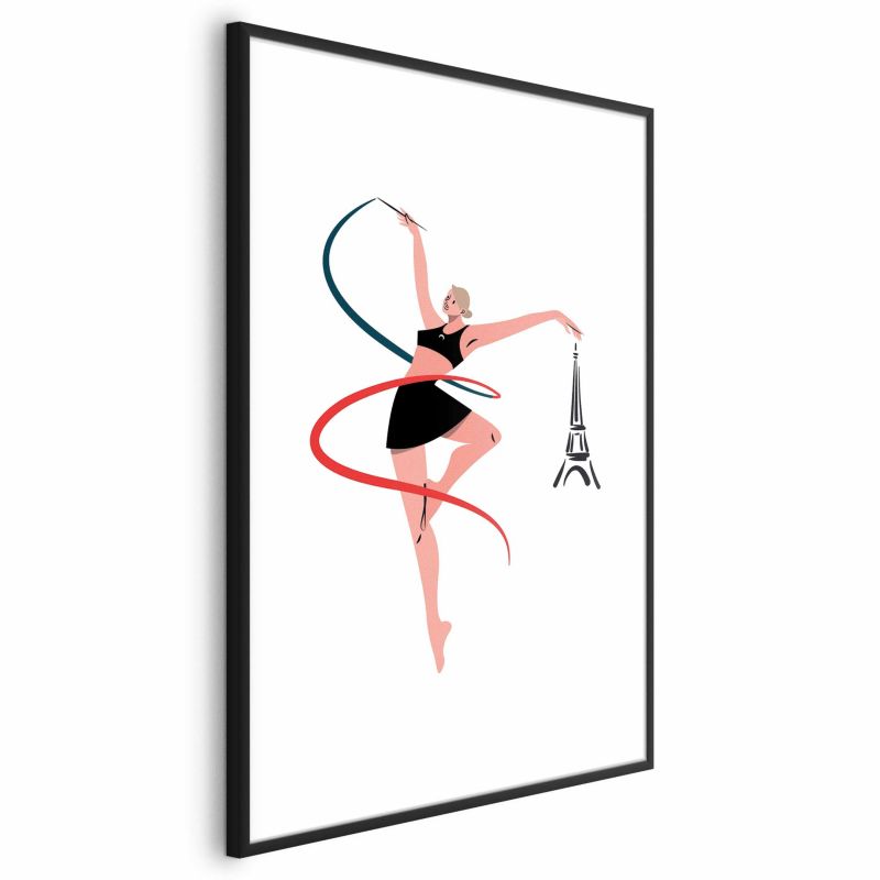 Plakat Artgeist Gimnastyka artystyczna 21x30 cm z ramą czarną 1 szt
