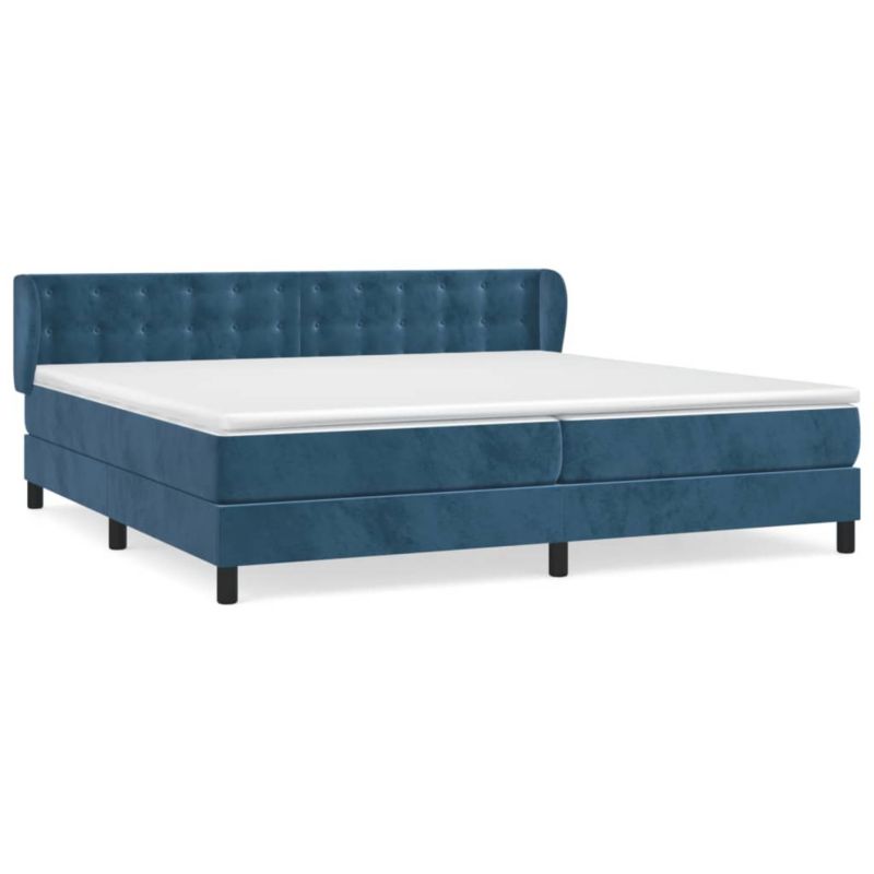 Łóżko kontynentalne WaszeMeble 200x200 cm niebieskie WM-3127755 1 szt.
