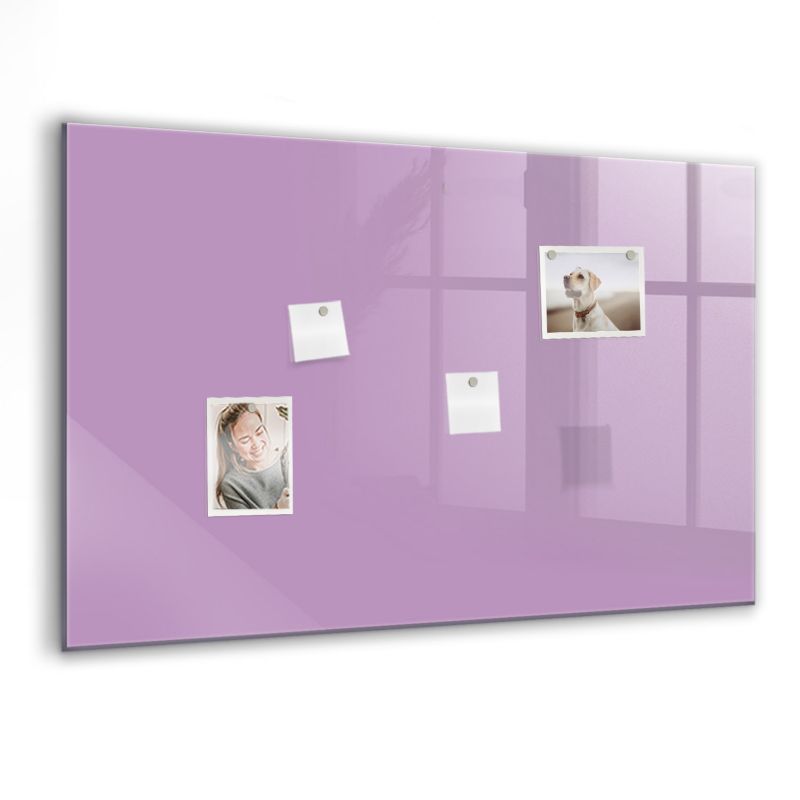Szklana tablica magnetyczna Wallfluent 90x60 cm Kolor liliowy 1 szt.