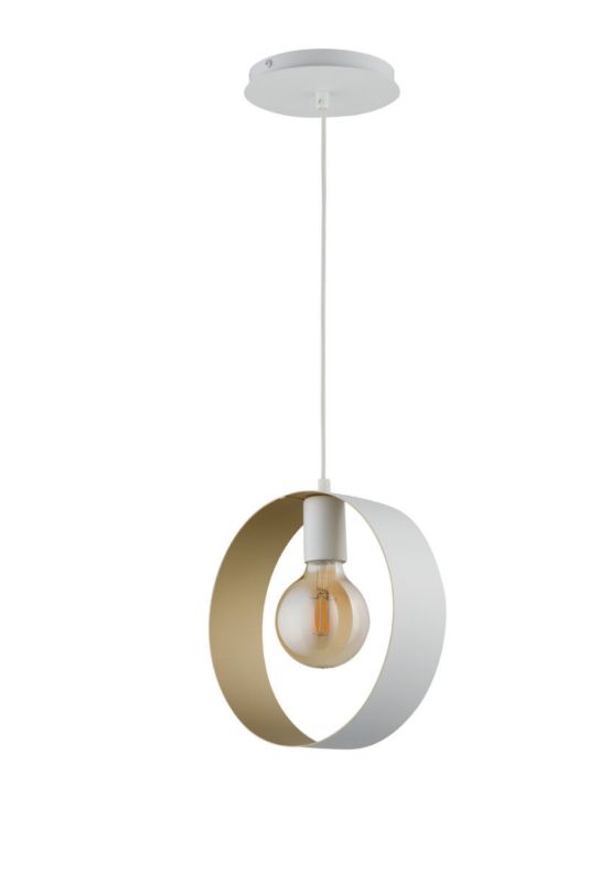 Lampa wisząca Sigma Lighting Happy 6453 biało-złota dekoracyjna 1xE27 x 15W 1 szt.