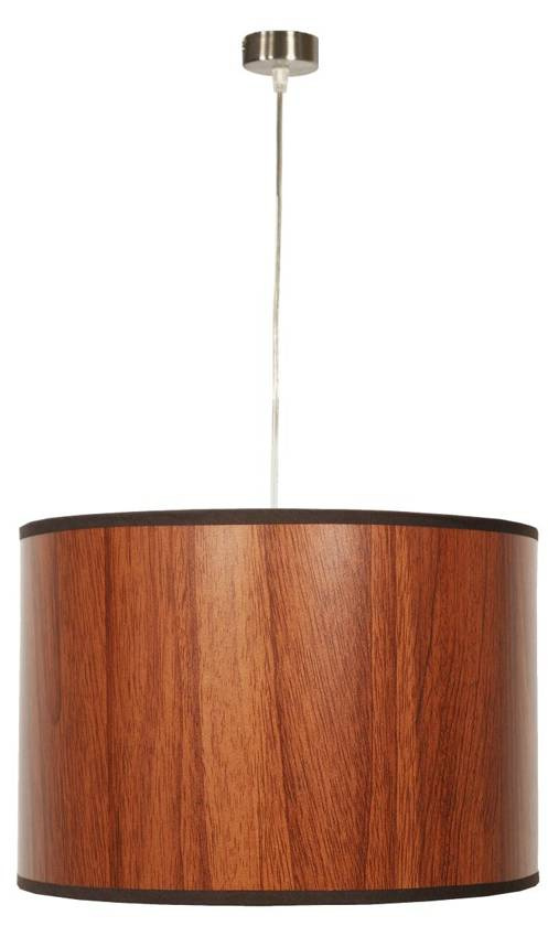 Dębowa lampa wisząca sufitowa z regulacją wysokości TIMBER 30 cm E27