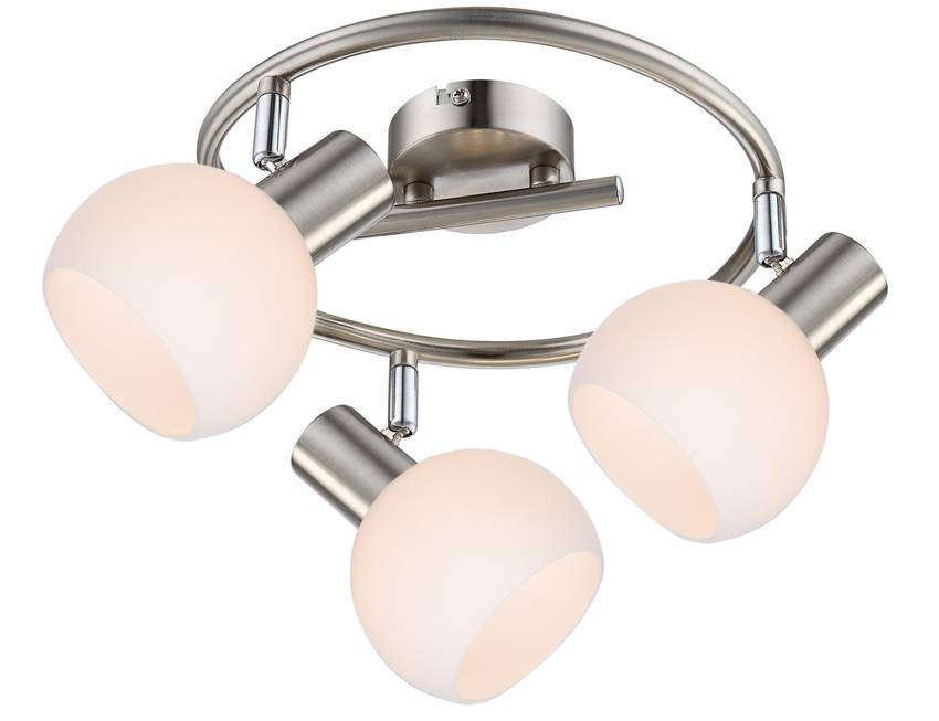 Sufitowa lampa wisząca Mauro 3xE14 do salonu satyna szkło