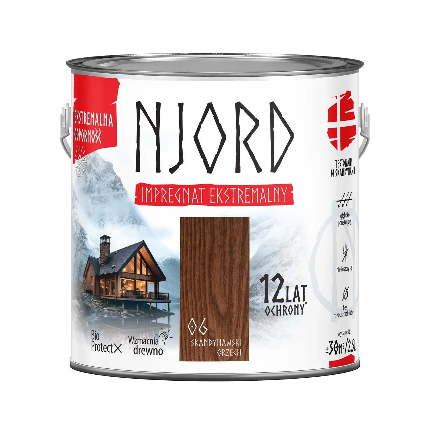 Impregnat Njord ekstremalny orzech 2,5l