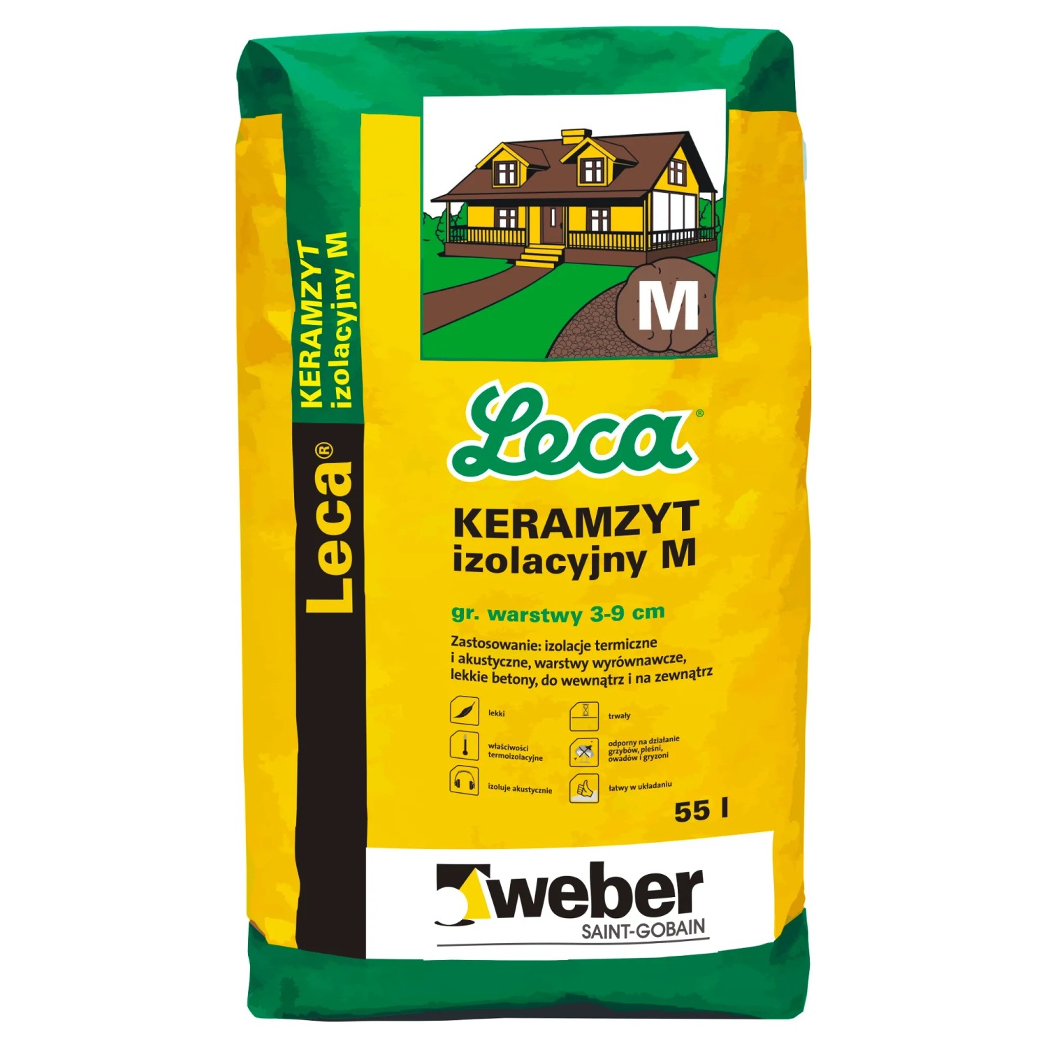 Weber Keramzyt izolacyjny 4 mm - 10 mm pakowany 55 l