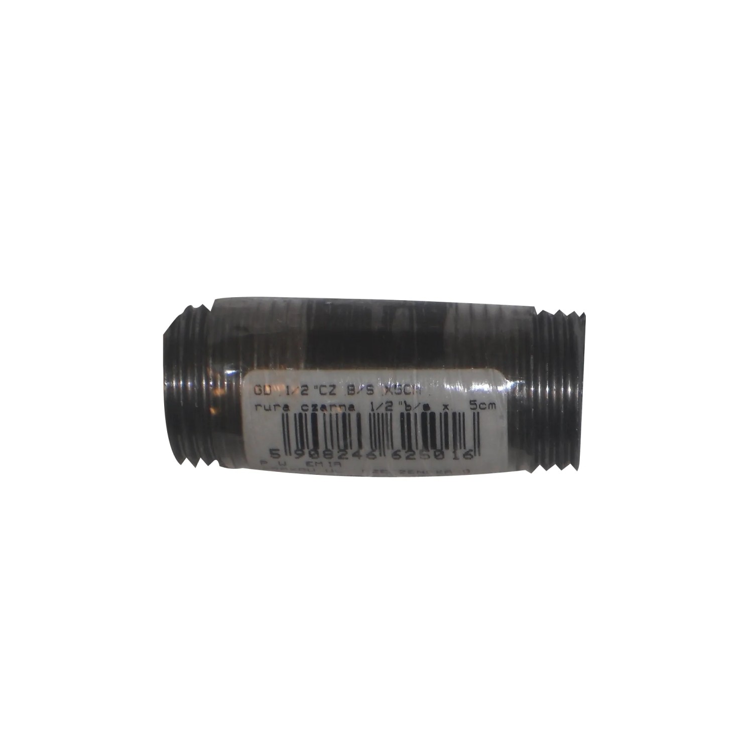 Emia Rura bez szwu czarna 1/2" 5 cm