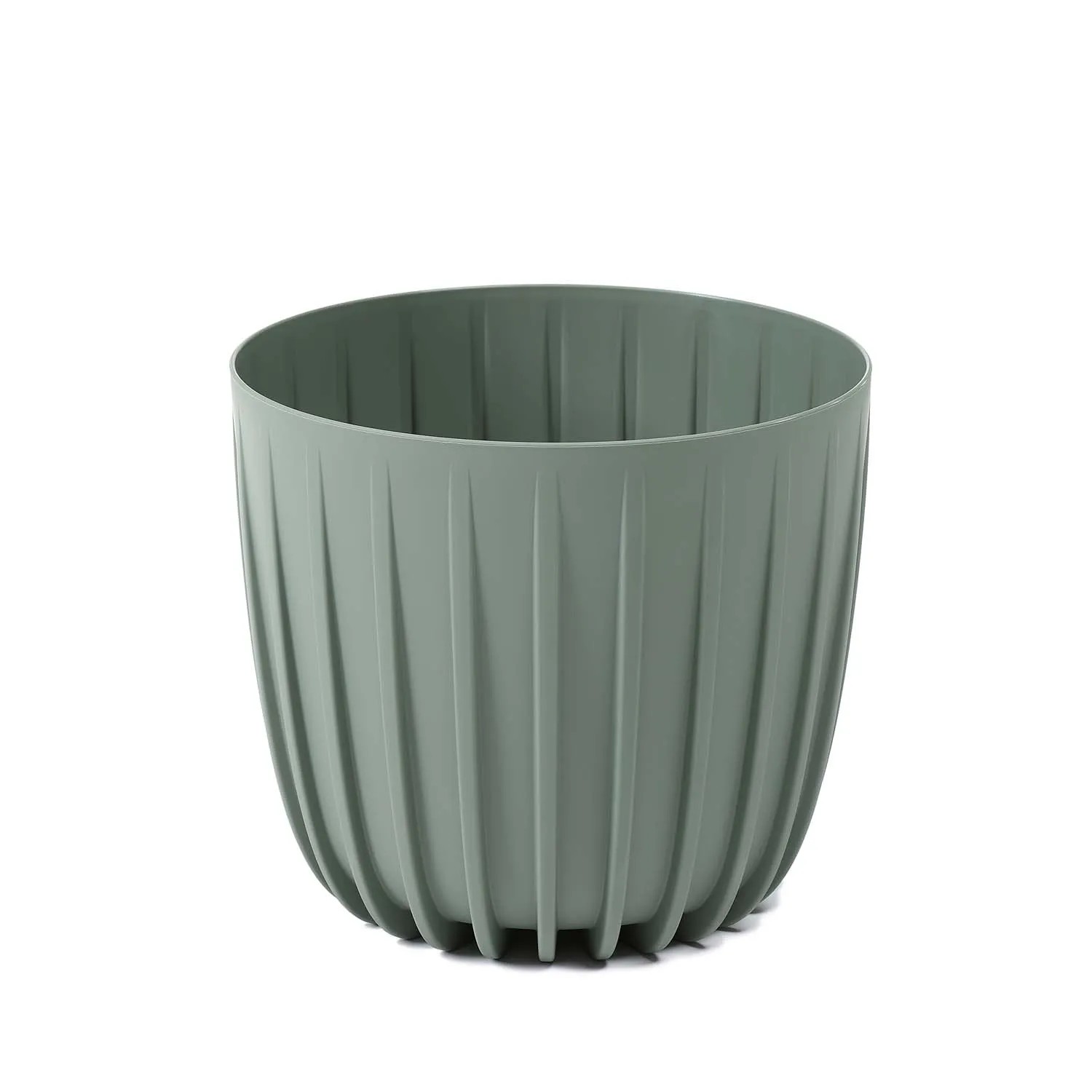 Osłonka Mira niska szarozielona recycled - śr. 20 cm