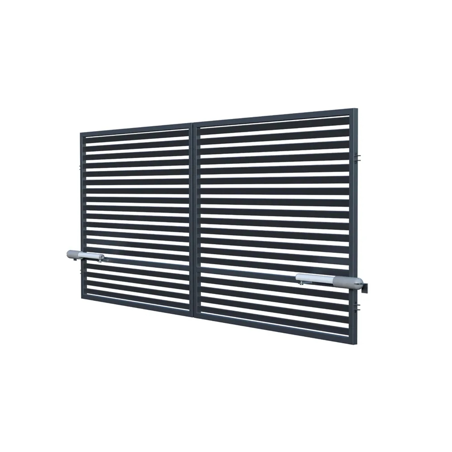 Polargos Brama Bryza 2-skrzydłowa z napędem antracyt 350 x 150 cm