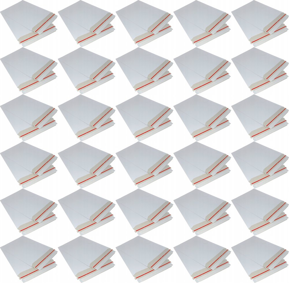 100x Koperta kartonowa Lettapc, 240x315mm, z paskiem samoprzylepnym, biały