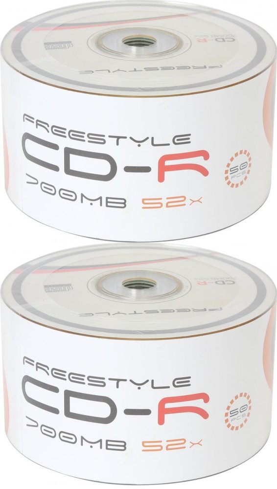2x Płyta CD-R Omega Freestyle, 700 MB, 50 sztuk