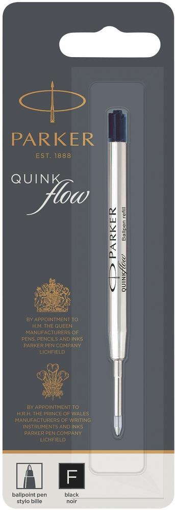 Wkład do długopisu Parker QUINKflow, F, czarny