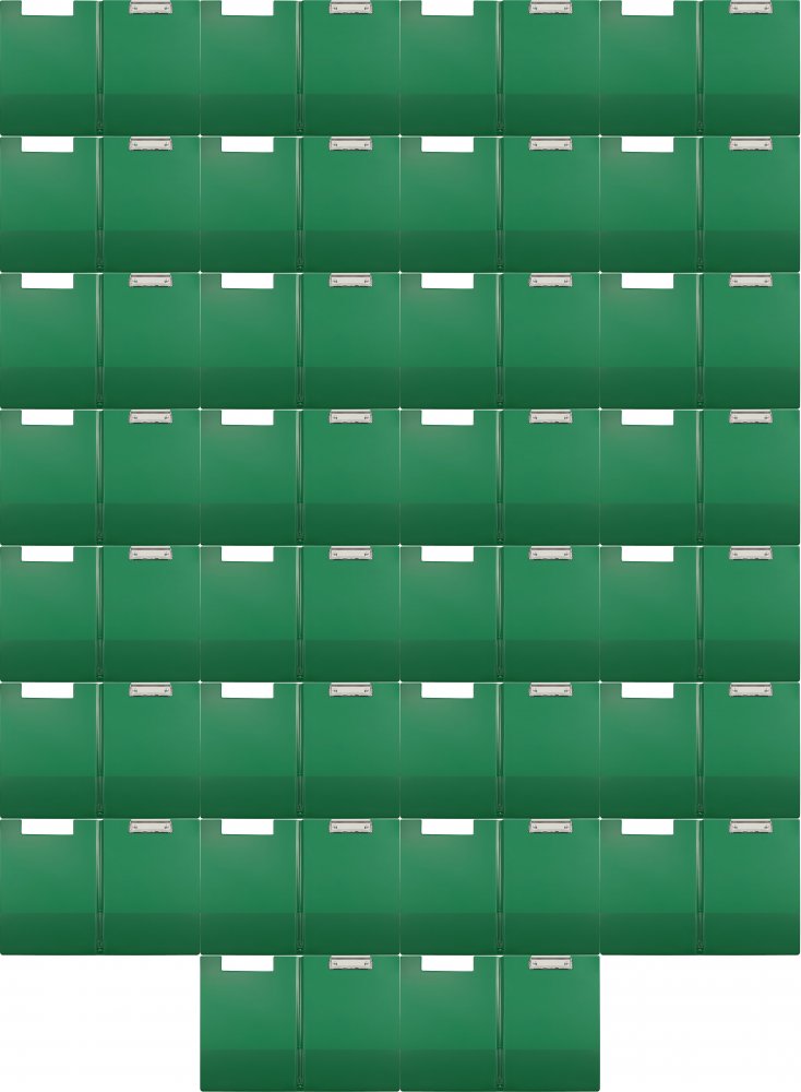 80x Clipboard D.Rect, z okładką, A4, zielony