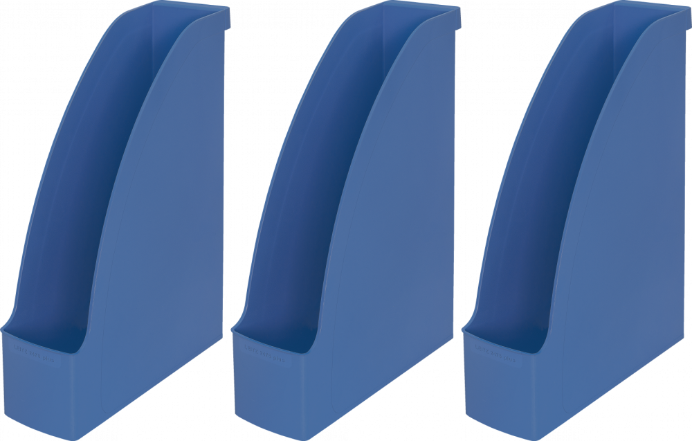 3x Organizer na dokumenty Leitz Recycle, A4, niebieski