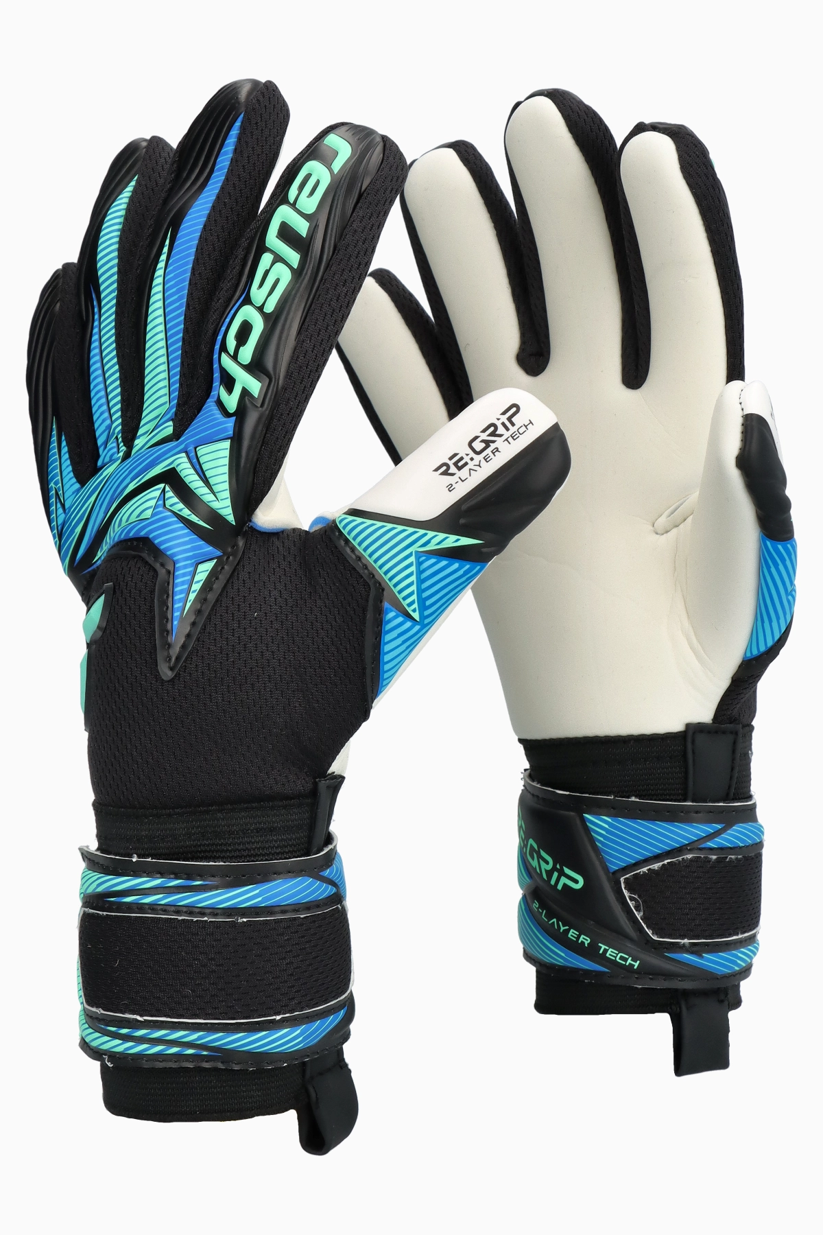 Rękawice Reusch Attrakt RE:GRIP NC Junior - Czarny
