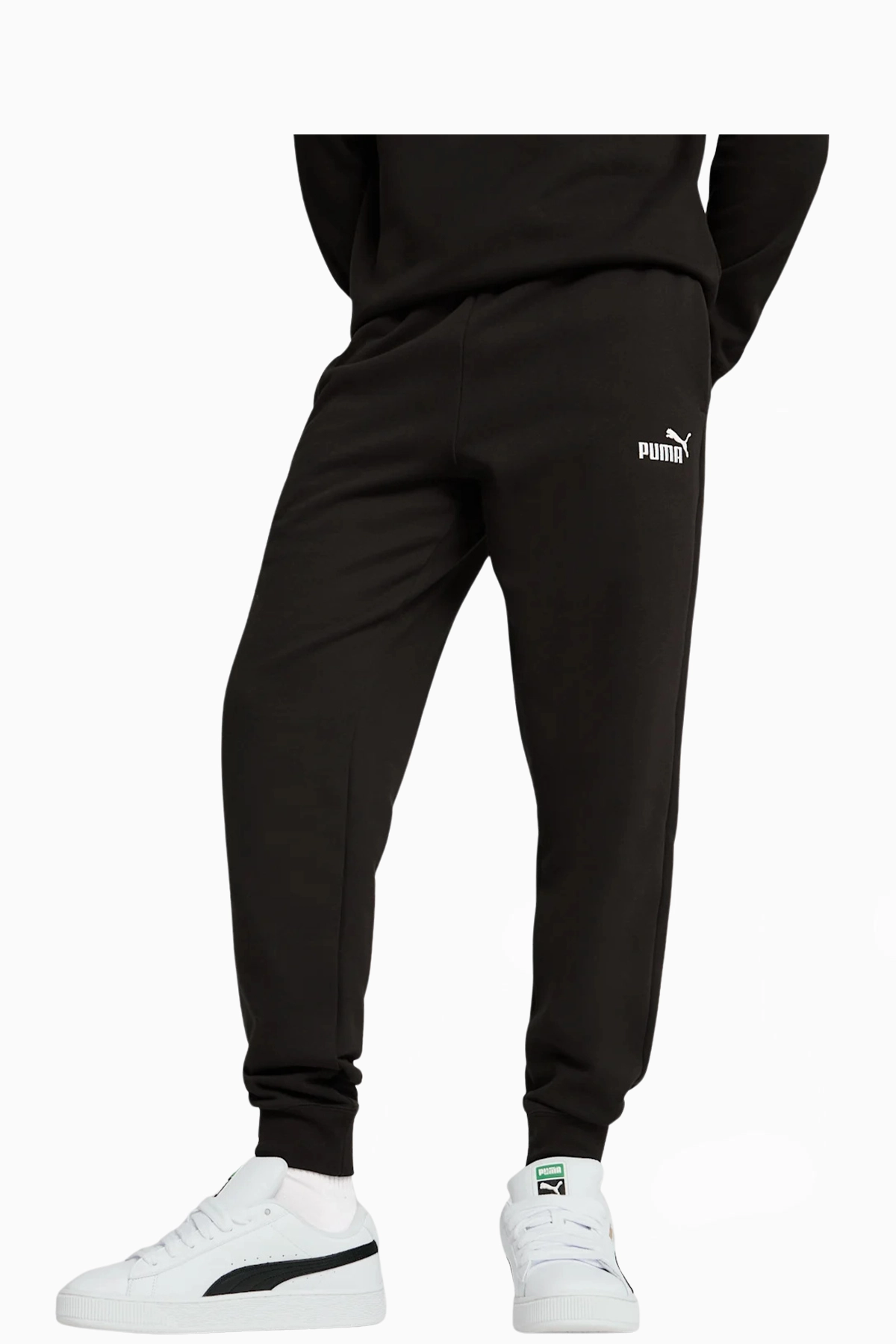 Spodnie Puma Essentials No. 1 Logo Fleece - Czarny