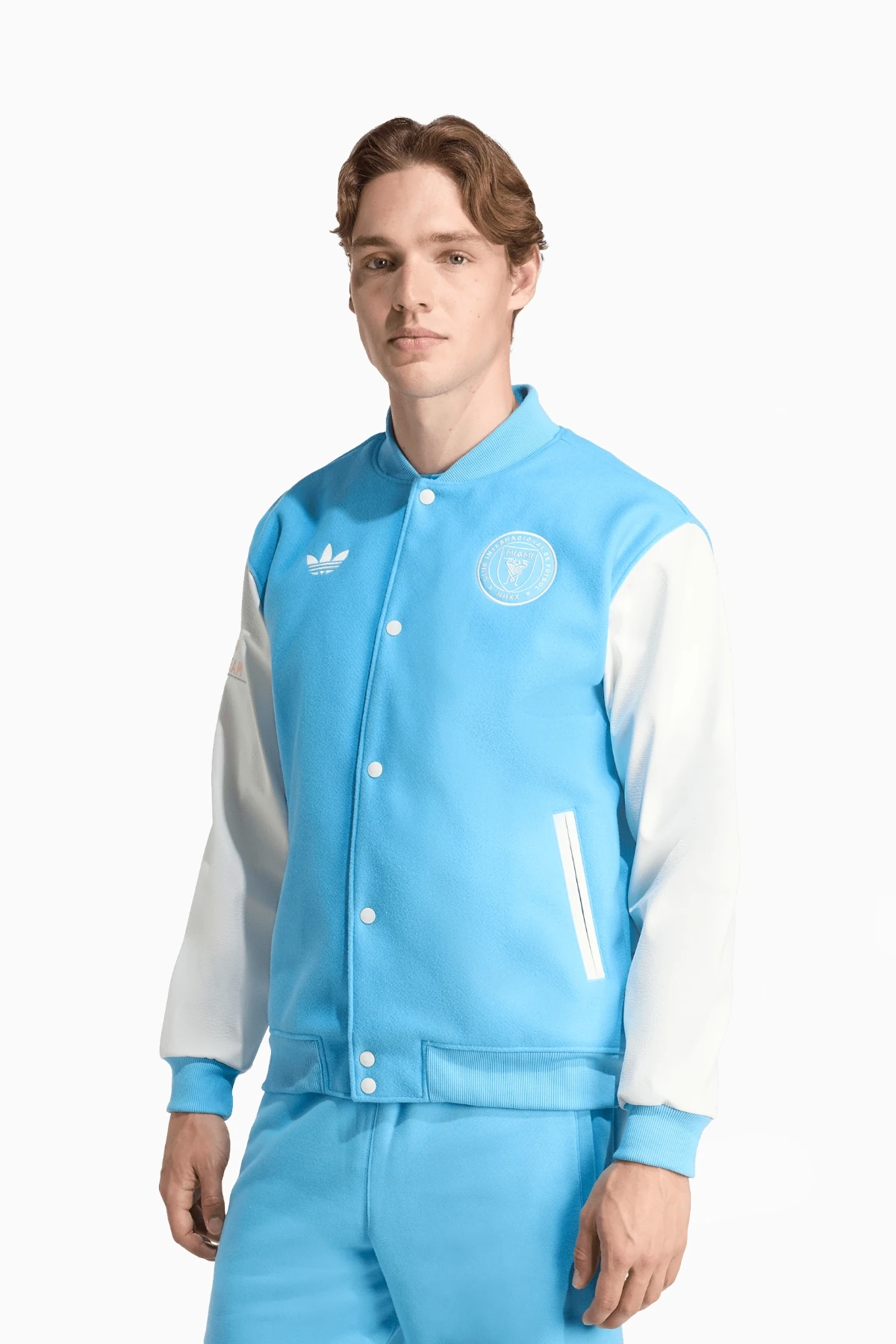 Kurtka adidas Inter Miami CF 25/26 Anthem - Błękitny